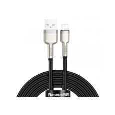 Кабель USB 2.0 Lightning - 2.0 м Baseus CALJK-B01 Cafule Series Metal, 2.4A Black