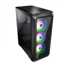   Cougar Archon 2 RGB (Black), 2*3.5"+6*2.5",1*120 mm Fan Pre-installed, mATX/mini-ITX,  