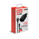 Зарядний пристрій USB 220В Colorway 1USB AUTO ID 2A (10W) черное + cable Lightning (CW-CHS012CL-BK)