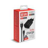 Зарядний пристрій USB 220В Colorway 1USB Quick Charge 3.0 (18W) черное + cable Type C (CW-CHS013QCC-BK)