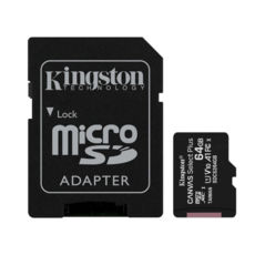  ' 64 GB microSDXC Kingston UHS-I Canvas Select Plus Class 10 1 (R-100MB/s) (SDCS2/64GB)