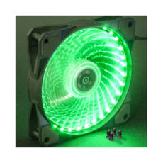  120 mm Frime Iris LED Fan 33LED Green (FLF-HB120G33), 120x120x25mm