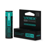 Аккумулятор 18650 Li-Ion VIDEX 18650-P (ЗАЩИТА),3400mAh, color box