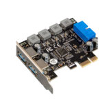 Контролер PCI-E - USB3.0 Frime PCI-E to USB3.0 (2 порти) 3A/порт+19pin NEC720201 (ECF-PCIEtoUSB006.LP)