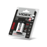 Акумулятор 6HR61 Videx КРОНА!!! 300mAh blister/1pc 12/96