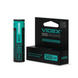 Акумулятор 18650 Li-Ion VIDEX 18650-P (ЗАЩИТА), 3400mAh, color box