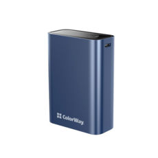   (Power Bank) ColorWay 20000 mAh Full power (USB QC3.0 + USB-C Power Delivery 22.5W) Blue (CW-PB200LPG2BL-PDD)