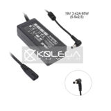 Блок живлення для ноутбука ASUS K-Power (19V, 3.42A, 65W), 5.5x2.5mm + каб.жив 1.2м (5A)+гар. 12міс.(KP-65-19-5525)