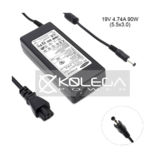 Блок живлення для ноутбука Samsung K-Power (19V, 4,74A, 90W) 5.5x3.0mm + каб.жив 1.2м (5A)+гар. 12міс. (KP-90-19-5530)