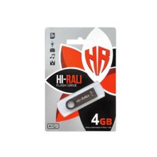 USB Flash Drive 4 Gb HI-RALI Shuttle Black (HI-4GBSHBK)