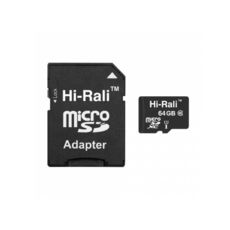  ' 64 Gb microSD HI-RALI Class10 UHS-1 (HI-64GBSDCL10-01)