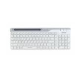 Клавіатура бездротова A4tech FBK25 (White), (BT + 2.4 ГГц), колір білий