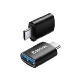 Перехідник Type-C - USB Baseus ZJJQ000001 Ingenuity Series Mini OTG Adaptor Type-C to USB-A 3.1 Black