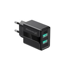   USB 220 Grand-X 5V 2,1A (CH-15B) Black    