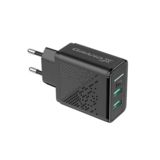 Зарядний пристрій USB 220В Grand-X 5V 3,1A (CH-60) 2USB із захистом від перевантаження