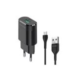 Зарядний пристрій USB 220В Grand-X 5V 2,1A (CH-17U) з кабелем micro-USB