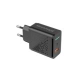 Зарядний пристрій USB 220В Grand-X (CH-650) Fast Charge 3-в-1 QC3.0, FCP, AFC, 18W