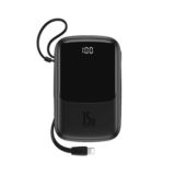 Зовнішній акумулятор (Power Bank) Baseus 10000mAh 15W PPQD-B01 (з кабелем Lightning) Cable Q Pow Display Black