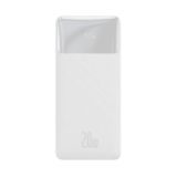 Зовнішній акумулятор (Power Bank) Baseus 20000mAh 20W PPDML-M02 QC3.0, Bipow PD/20W, QC3.0/USB-C, 2*USB-A/3A(max.), white