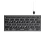 Клавіатура A4Tech FX61 USB (Grey) Fstyler, USB, біле підсвічування