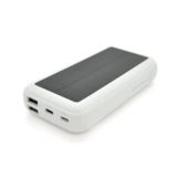 Зовнішній акумулятор (Power Bank) Konfulon Q20t с солнечной панелью, 2USB 2A 20000mA