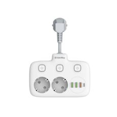   2,5  olorWay 2x220V/3xUSB-A/1xUSB-C (CW-CHE24PDW)