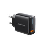 Зарядний пристрій USB 220В Grand-X Quickcharge QС3.0 (CH-550B) 3.6V-6.5V 3A, 6.5V-9V 2A, 9V-12V 1.5A USB, корпус пластик