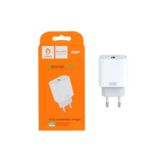Зарядний пристрій USB 220В Denmen DC07 QC3.0 AFC FCP SCP 3.6A White