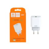 Зарядний пристрій USB 220В Denmen DC07L QC, 18W + кабель Lightning 3.6A 1m