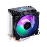 Вентилятор CPU універсал Qube QB-OL1300 теплові трубки, 1x92 мм, 30dBA, 4-pin, max TDP:95W, 2300RPM, RGB-подсветка, для Intel и AMD, Hydraulic Bearing /Радиатор:93x67 x128мм / Intel 1700/1200/115X/775/ AMD 754/939/AM2(+)/AM3(+)/AM4/AM5/FM2(+)