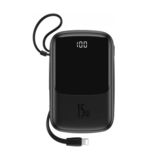 Зовнішній акумулятор (Power Bank) Baseus 10000mAh 15W PPQD-A01 (з кабелем Type-C) Qpow Black