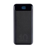 Зовнішній акумулятор (Power Bank) RIVAPOWER VA2540, 10000 мА, QC/PD 20 Вт, чорний колір