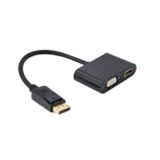 Перехідник Cablexpert A-DPM-HDMIFVGAF-01, DisplayPort на HDMI/VGA