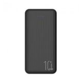 Зовнішній акумулятор (Power Bank) KLGO KP-56 10000 mAh, 2USB, Type-C, Micro-USB, Індикатор, кабель, Black