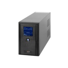 ДБЖ Logicpower LPM-UL1250VA, USB-порт, LCD дисплей, 3 евророзетки, 3 ступ. AVR, 2x7.5Ач12В, металлический корпус, Черный цвет(875Вт)