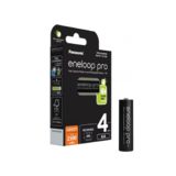 Акумулятор R6 Panasonic Eneloop Pro BK-3HCDE/4BE, AA/(HR6), 2500mAh, LSD Ni-MH, Eco Box 4шт, Japan