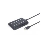Хаб-юсб 2.0 Gembird UHB-U2P10P-01 на 10 портів USB 2.0