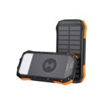 Зовнішній акумулятор (Power Bank) Choetech B659-OR 10000 mA, із сонячною панеллю, чорний