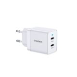 Зарядний пристрій USB 220В Choetech Q5006-EU-WH, 2 USB-C, 40Вт, PD/QC/PPS