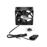 Вентилятор 70 mm Frime (FF7025.35) 3pin+Molex, розміри 70x70x25мм Black
