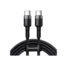 Кабель Type-C/Type-C - 2.0 м Baseus Cafule PD2.0 100W flash charging (20V 3A)2M CATKLF-ALG1 Gray+Black