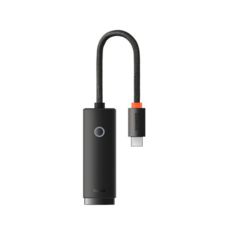   Type-C Baseus (WKQX000201) Lite Series Ethernet Adapter Type-C to RJ45 LAN Port (100Mbps) Black
