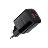 Зарядний пристрій USB 220В Choetech PD5006-EU-BK, GaN, USB-A/USB-C, 33Вт, QC3.0/PD/PPS