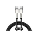 Кабель USB 2.0 Type-C - 1.0 м Baseus Cafule Series Metal (CATJK-C01), 100W Black