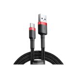 Кабель USB 2.0 Type-C - 1.0 м Baseus Cafule CATKLF-B91, 3A Red+Black