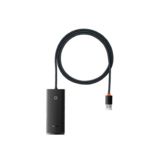 Хаб-юсб 3.0 Baseus (WKQX030101) Lite Series на 4 порти + TypeC (USB-A to USB 3.0*4 ) 1m Black
