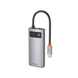 Хаб-юсб Baseus CAHUB-CY0G Metal Gleam Series 4-in-1 Multifunctional ?Type-C to HDMI*1+USB3.0*1+USB2.0*1+PD*1?