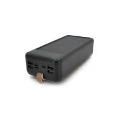   (Power Bank) KKD-8W 80000 mAh Solar, flashlight, Input: 5V/2.1A(microUSB, TypeC, Lightning), Output: 5V /2.1A(4xUSB), plastic, Black, BOX