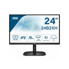  23.8" AOC 24B2XH/EU IPS 16:9 VA 75Hz VGA HDMI Black