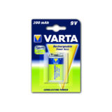 Акумулятор VARTA NI-MH Power 6F22((6LR61, MN1604, MX1604, Крона) 9V 200 мАг, 1 шт.